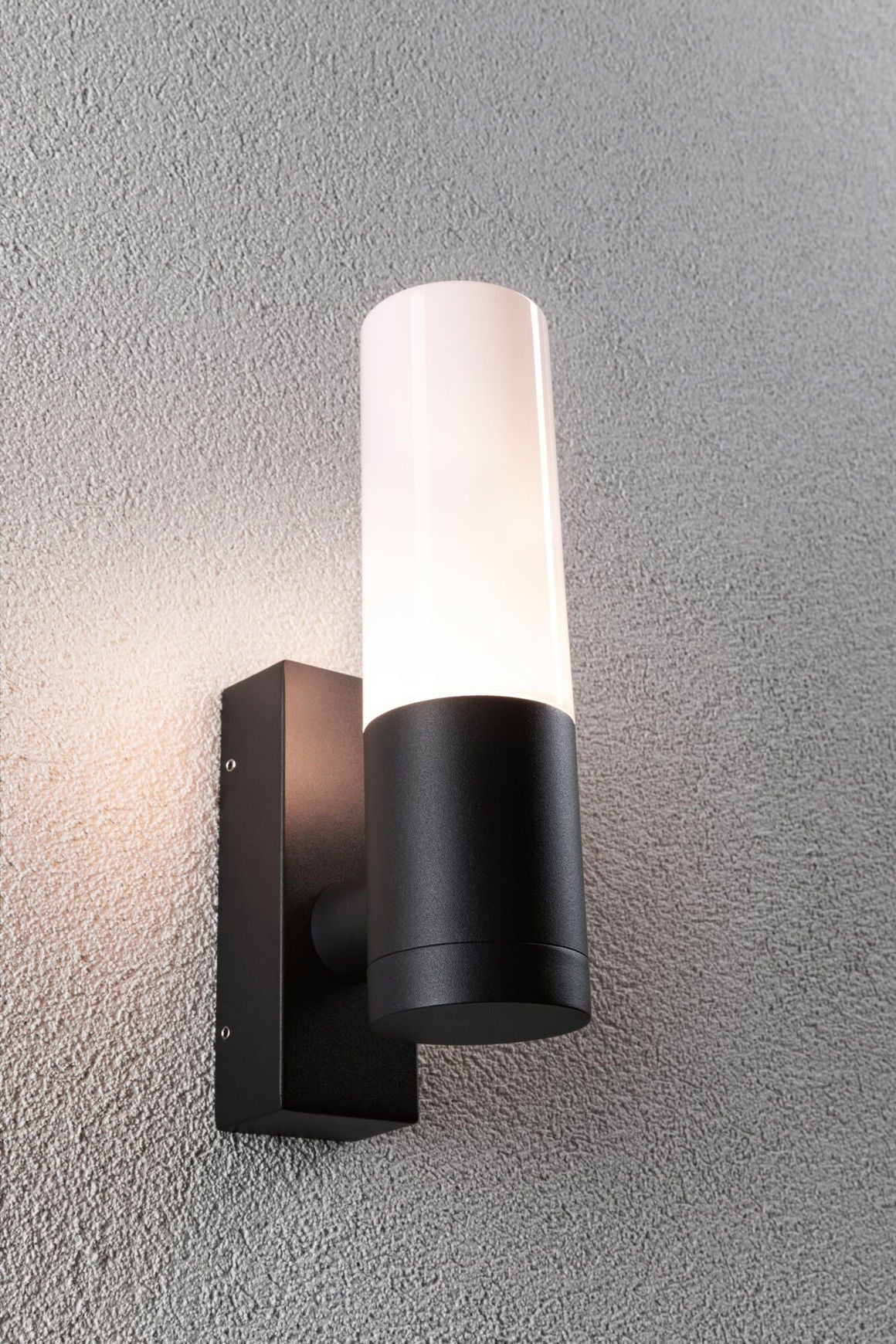 Paulmann Aussenwandleuchte Tralia – 25 cm, 1,2 W, Warmweiss, IP44, Netzbetrieb, Anthrazit, Aluminium