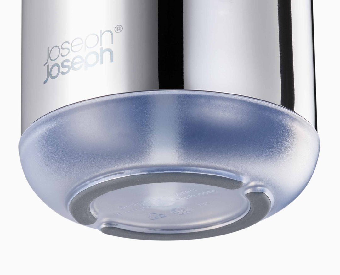 Joseph Joseph EasyStore Luxe Seifenspender – Edelstahl, Silber, 300 ml