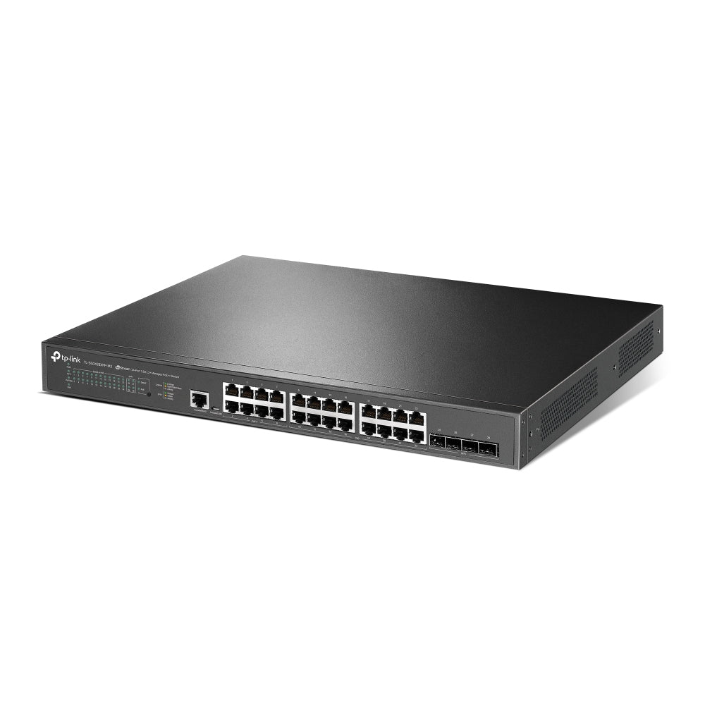 TP-Link TL-SG3428XPP-M2 – Verwalteter L2+ Switch – 24× 2,5G, 4× SFP+, PoE+ & PoE++, PoE-Budget 500 W, 1U, 19"