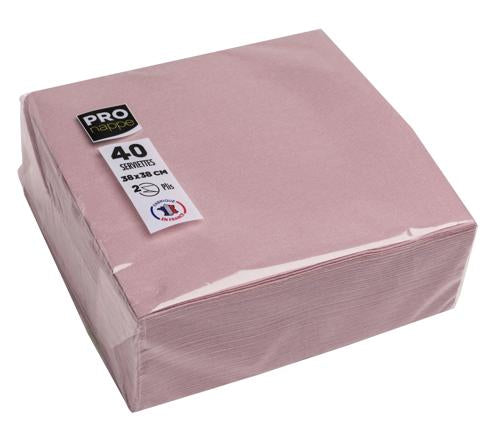 PRONAPPE Servietten – altrosa – 38 × 38 cm, 2-lagig – 40 Stück
