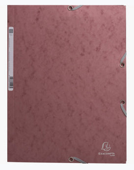 Exacompta Gummibandmappe Skandi A4 – 3 Klappen, Karton, mehrfarbig, bis 250 Blatt, 4 Stk.