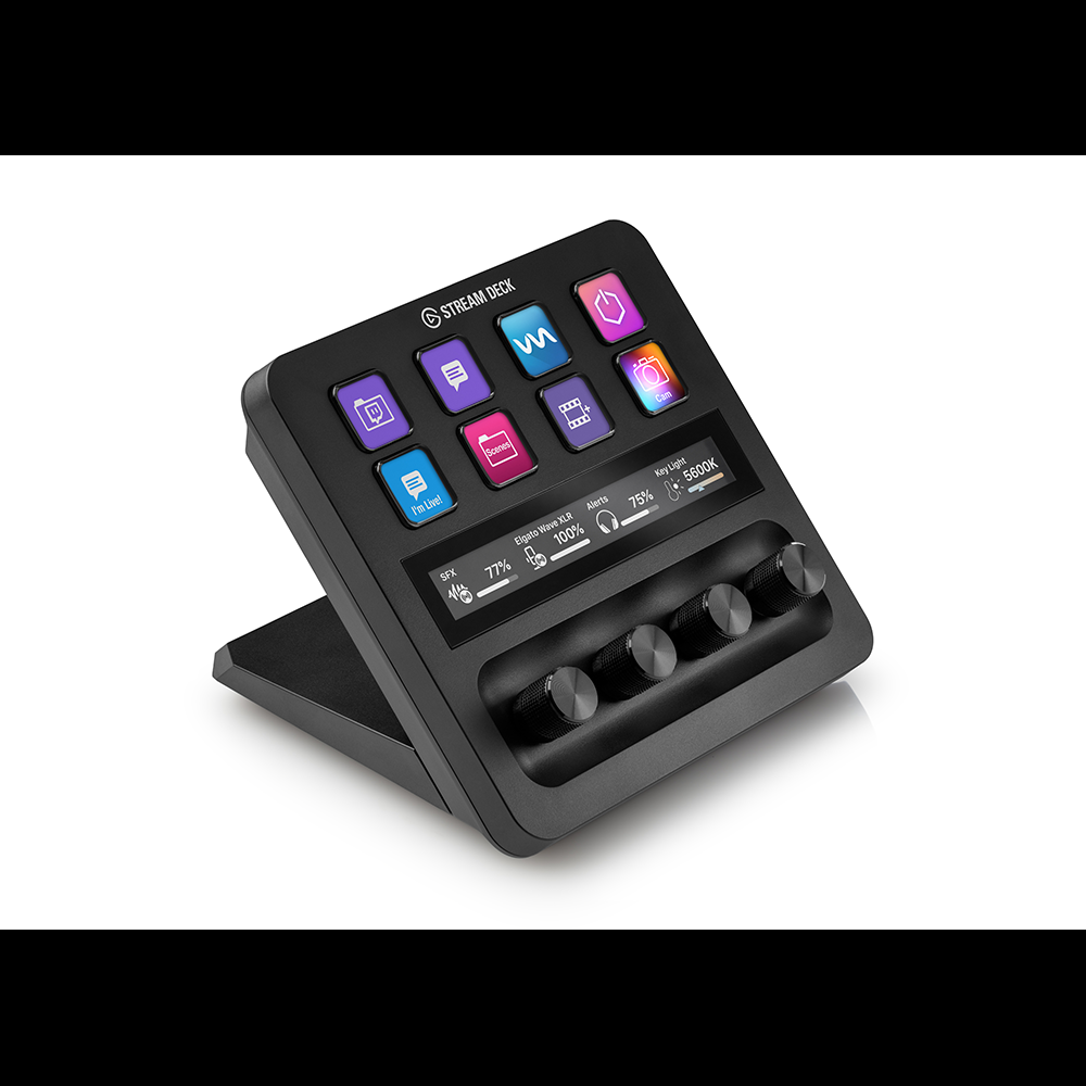 Elgato Stream Deck + – Keypad-Steuerpult – kabelgebunden, USB-A – Schwarz – für PC & Mac