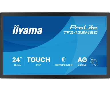 iiyama TF2438MSC-B2 – 24" Touch, 1920 × 1080 (Full HD), IPS
