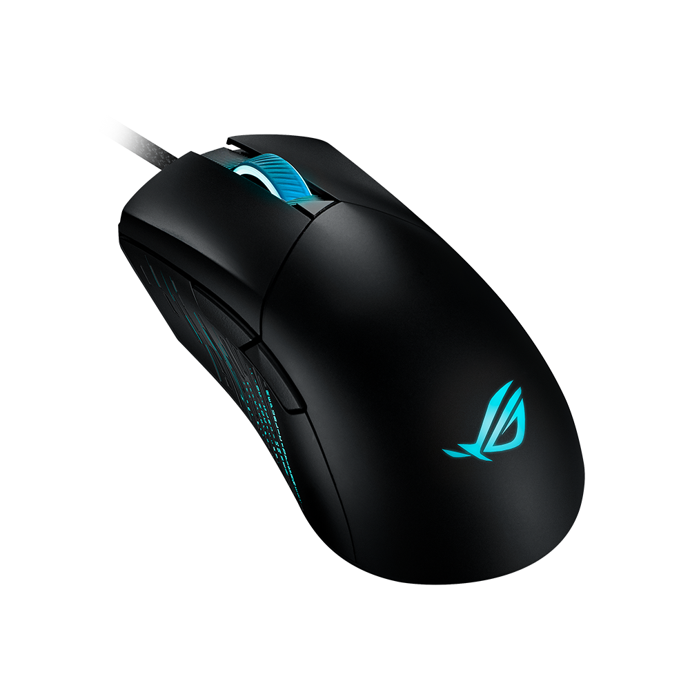 ASUS ROG Gladius III – Gaming-Maus – Kabelgebunden (USB‑A), 19000 DPI, RGB-Beleuchtung, rechts