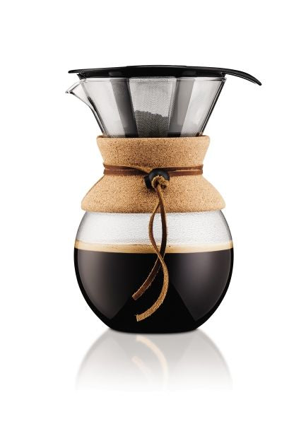 Bodum Pour Over Kaffeebereiter – 1,0 l, 8 Tassen, Borosilikatglas, 16,0 × 21,7 × 13,6 cm