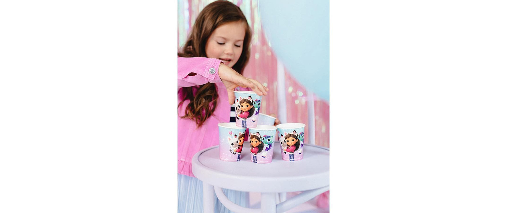 PartyDeco Becher, Papier – 2,5 dl, mehrfarbig – 6 Stk.