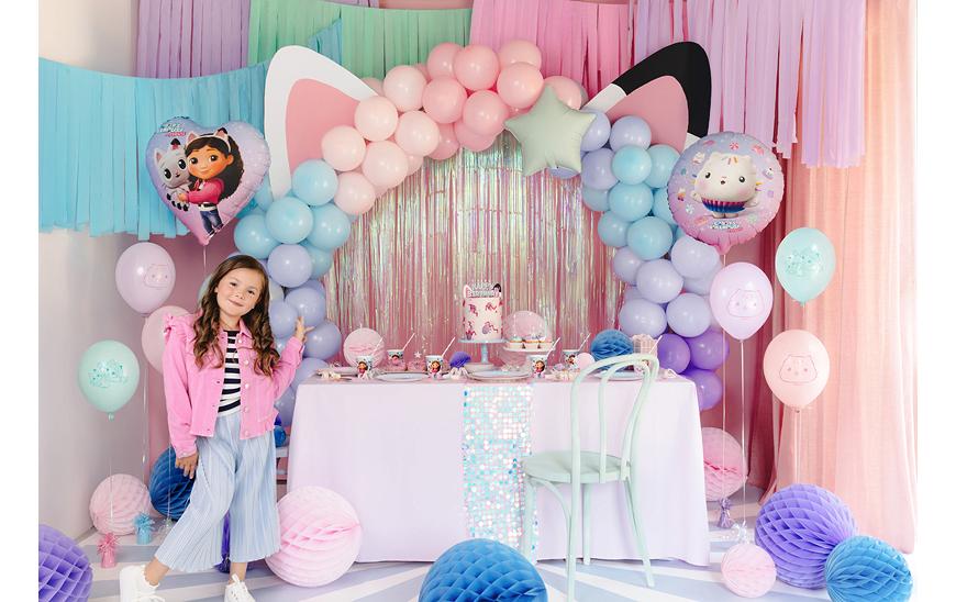 PartyDeco Folienballon Herz – Mehrfarbig – 35 cm – Folie – 1 Stück