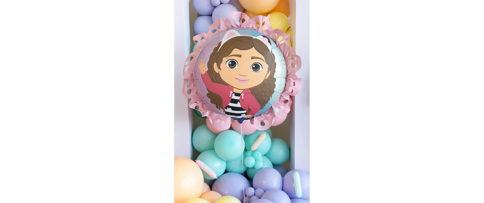 PartyDeco Folienballon Gabby's Dollhouse – mehrfarbig – 52 × 42 cm – Folie – 1 Stk