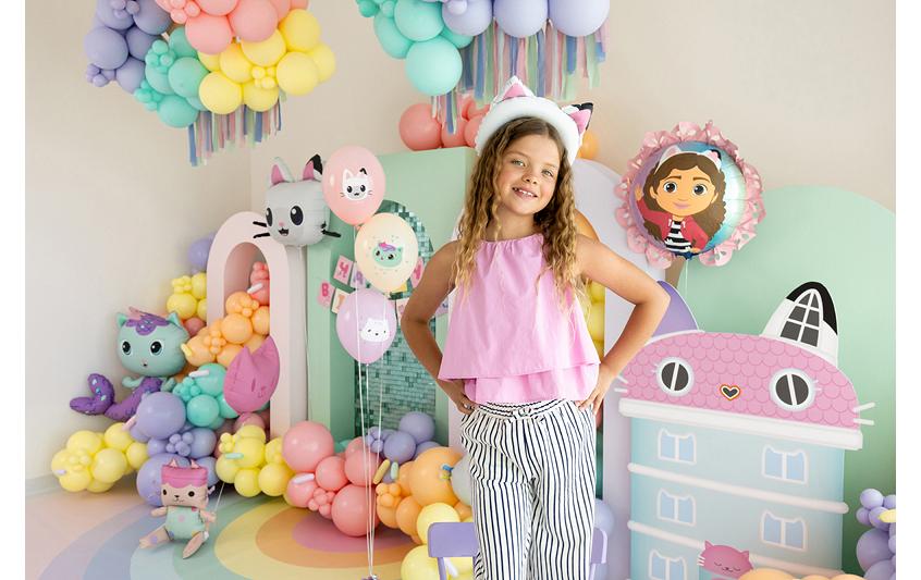 PartyDeco Folienballon Gabby's Dollhouse – mehrfarbig – 52 × 42 cm – Folie – 1 Stk