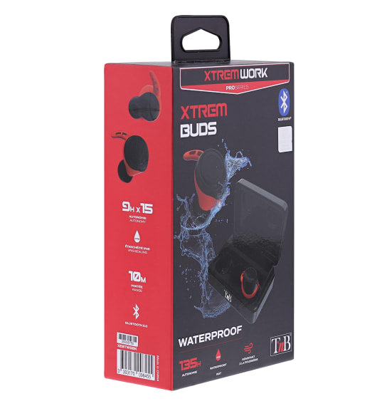 T'nB Xtremework TWS In-Ear – mit Ladecase, Schwarz, BT 5.0