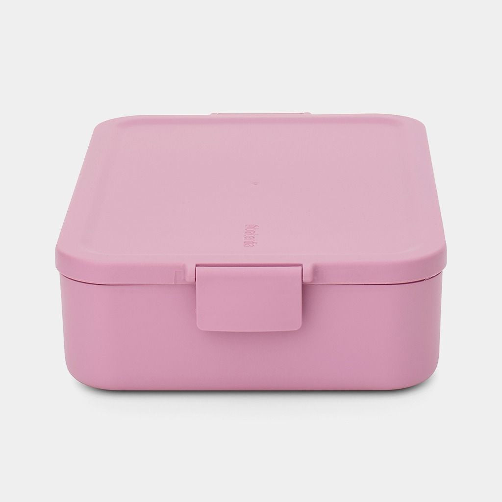 Brabantia Make & Take – Lunchbox 2 l, 25,5 × 16,7 × 6,2 cm, Kunststoff, Rosa