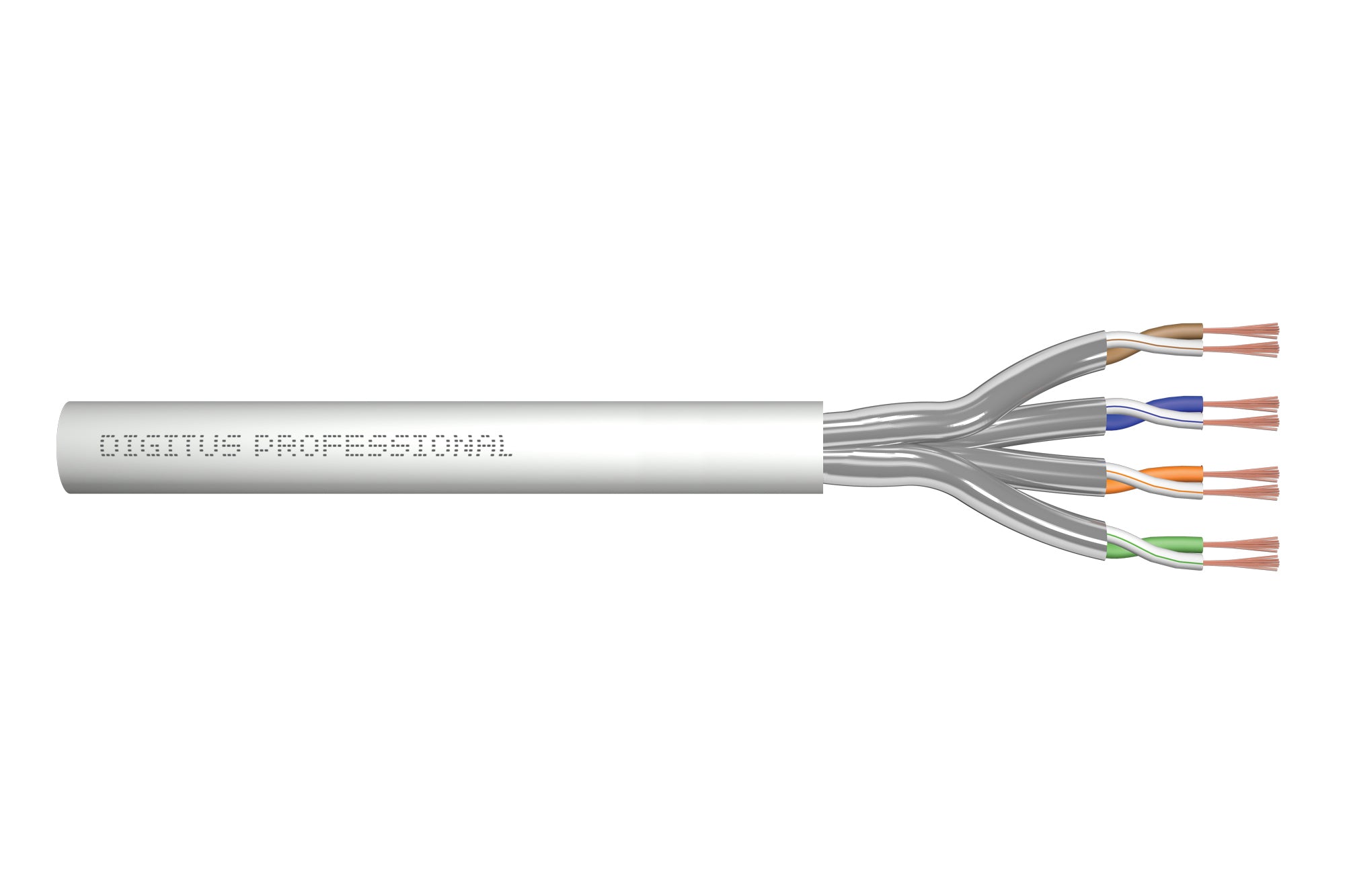 Digitus Patchkabel – PoE+, 100 m, Grau, Cat6a, U/FTP, LSZH