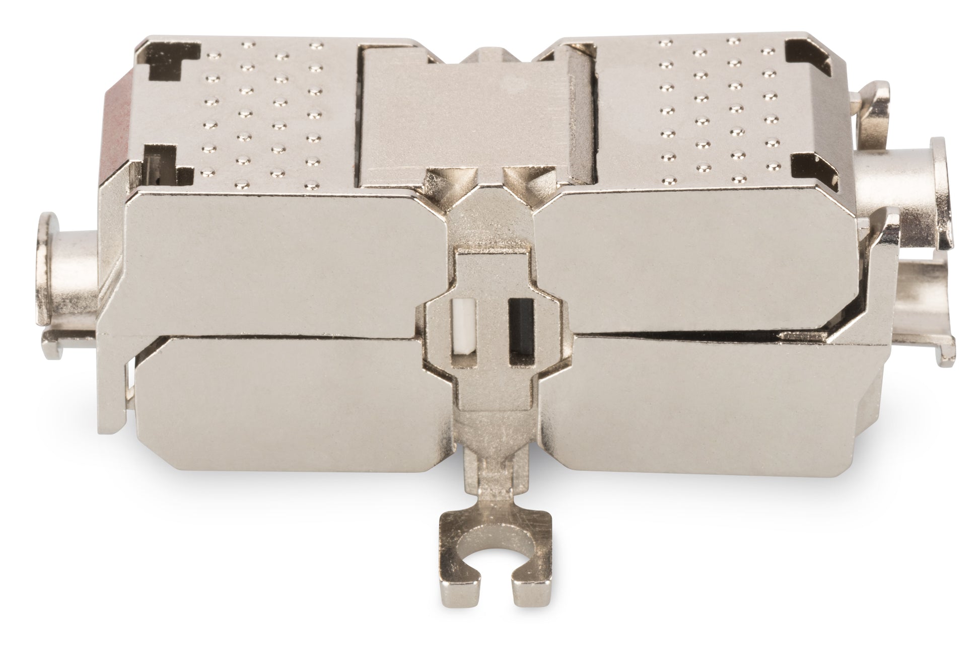 Digitus RJ-45-Kupplung – RJ-45, geschirmt, Cat6a, 500 MHz, 26×35×80 mm, metallisch