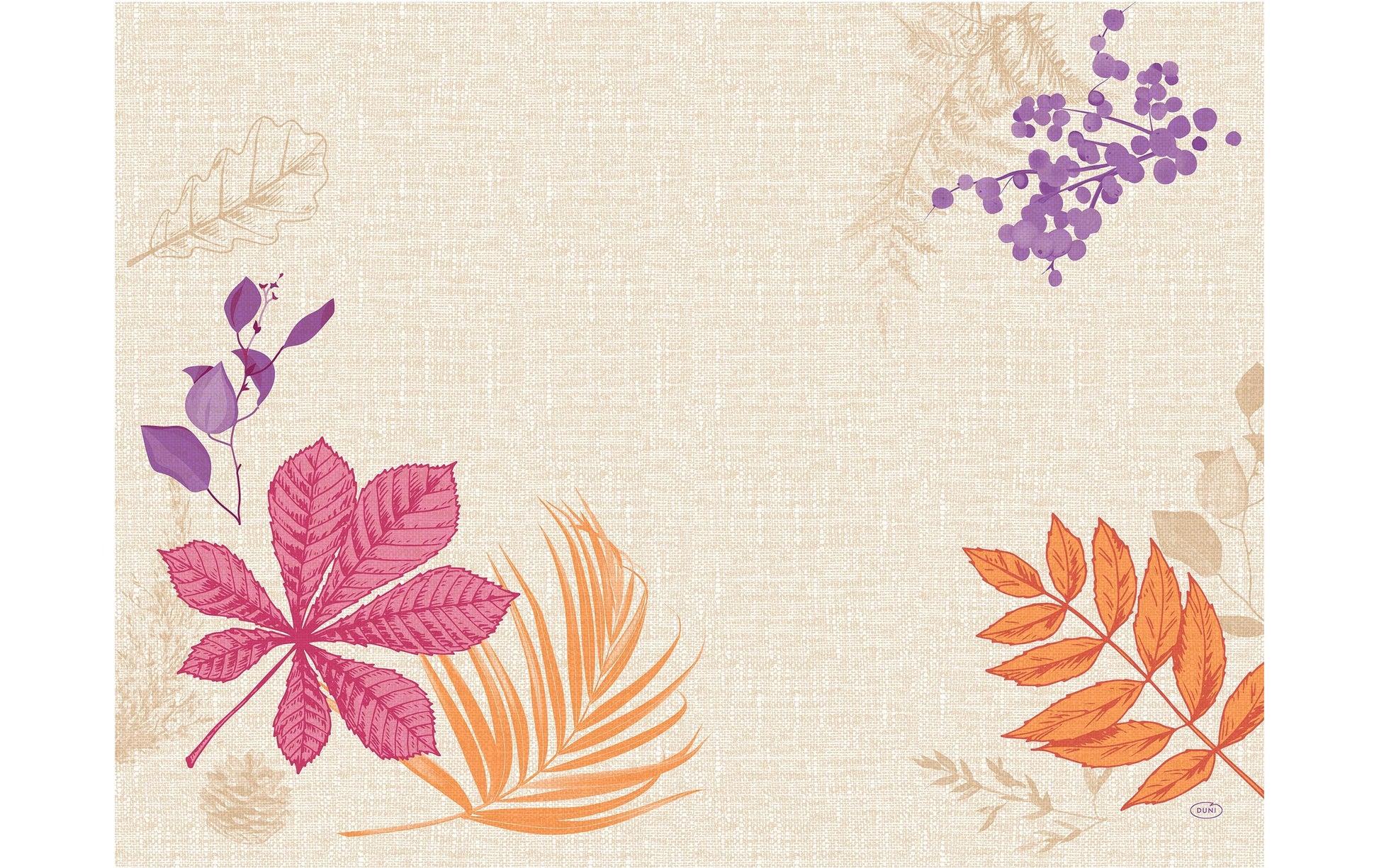 Duni Tischset – Papier, Motiv Blätter, 40 × 30 cm