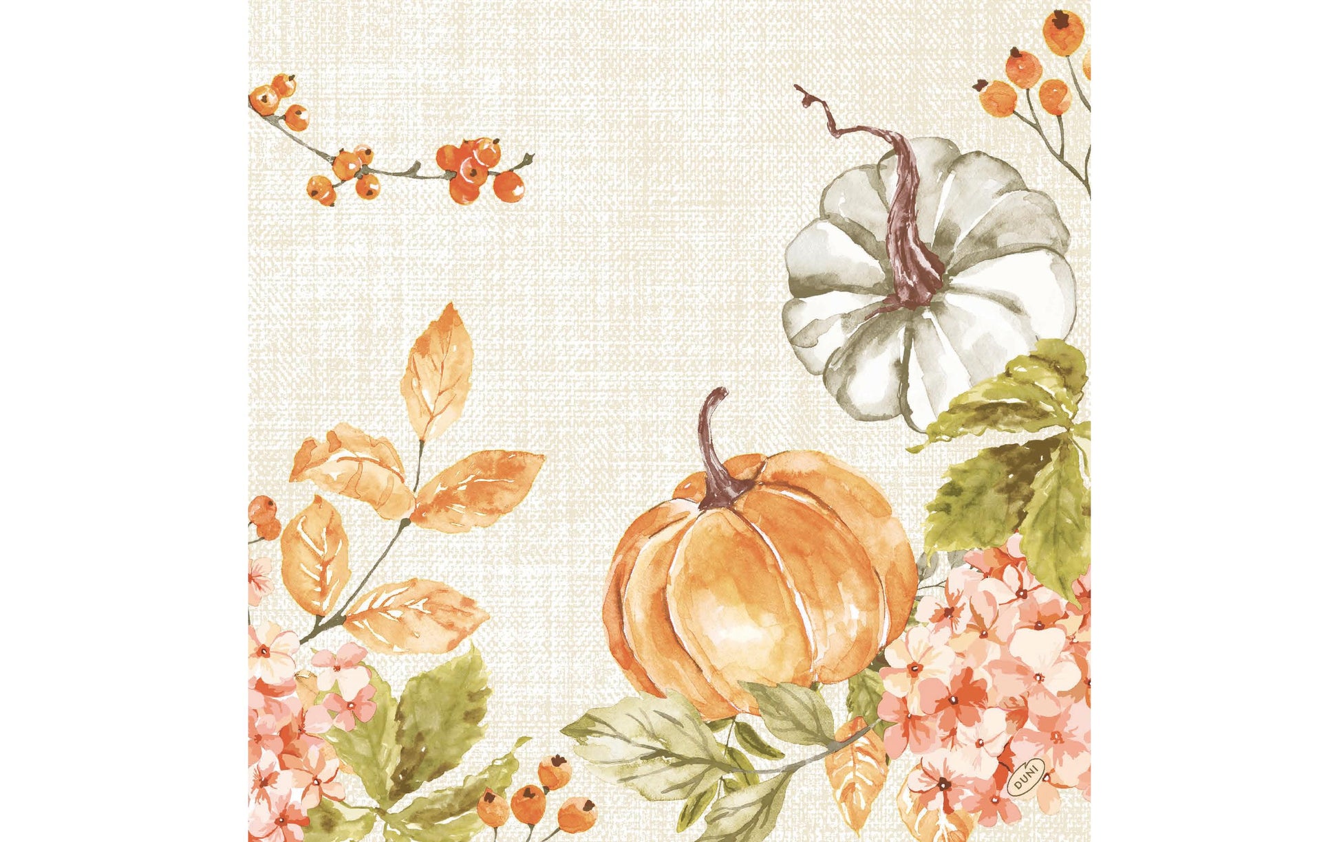 Duni Servietten Spicy Pumpkin – mehrfarbig – 40 × 40 cm, 2-lagig