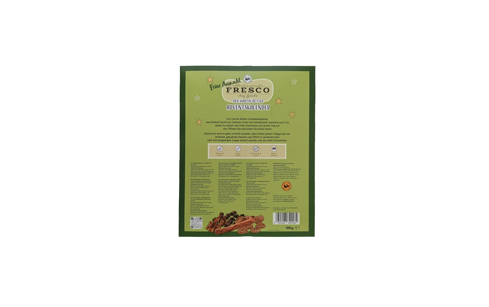 Fresco Adventskalender Feine Auswahl – Huhn & Ente – 180 g