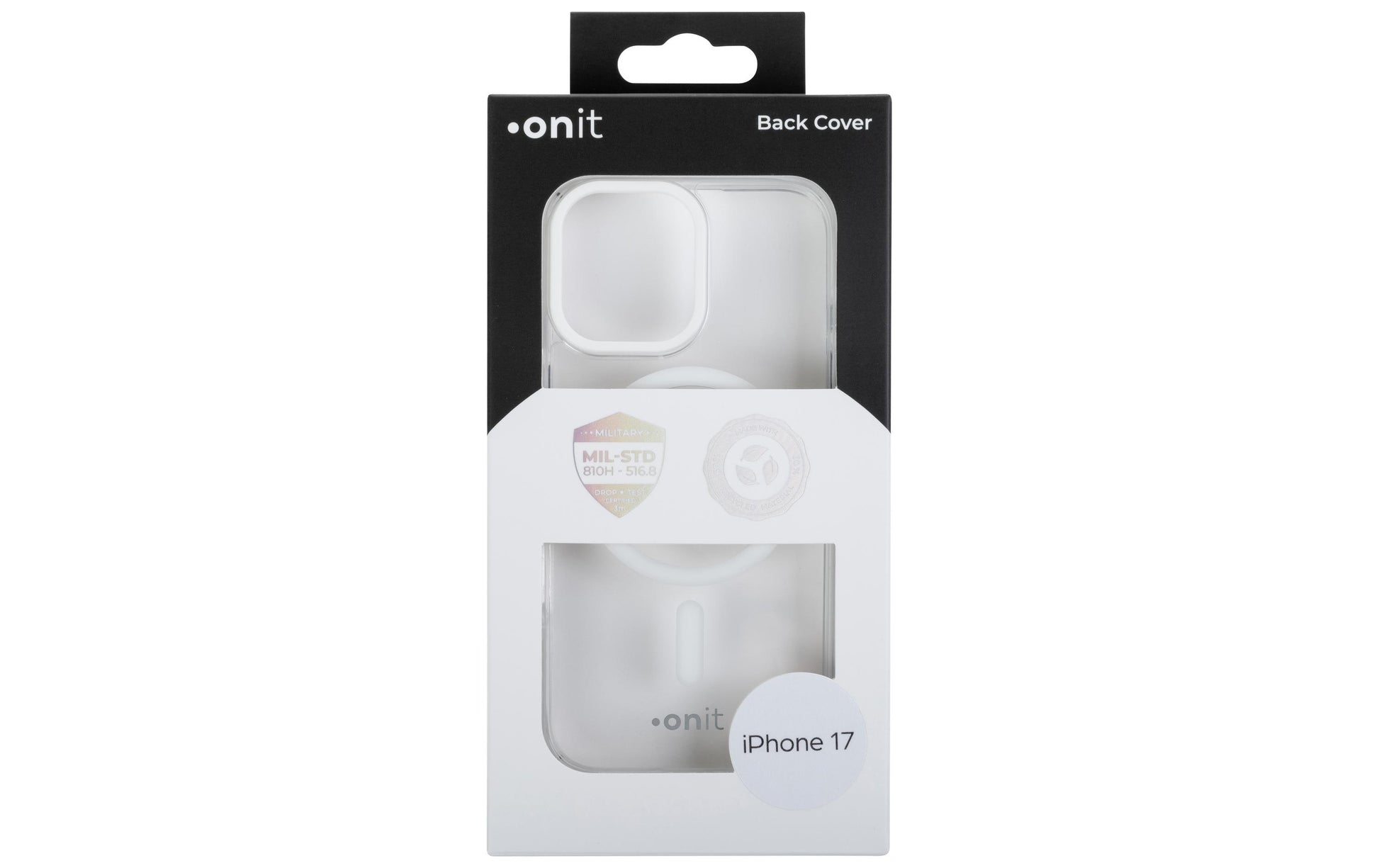 Onit Mill.Std. Backcover – für Apple iPhone 17, MagSafe, TPU, Transparent, bis 3 m Sturzsicher