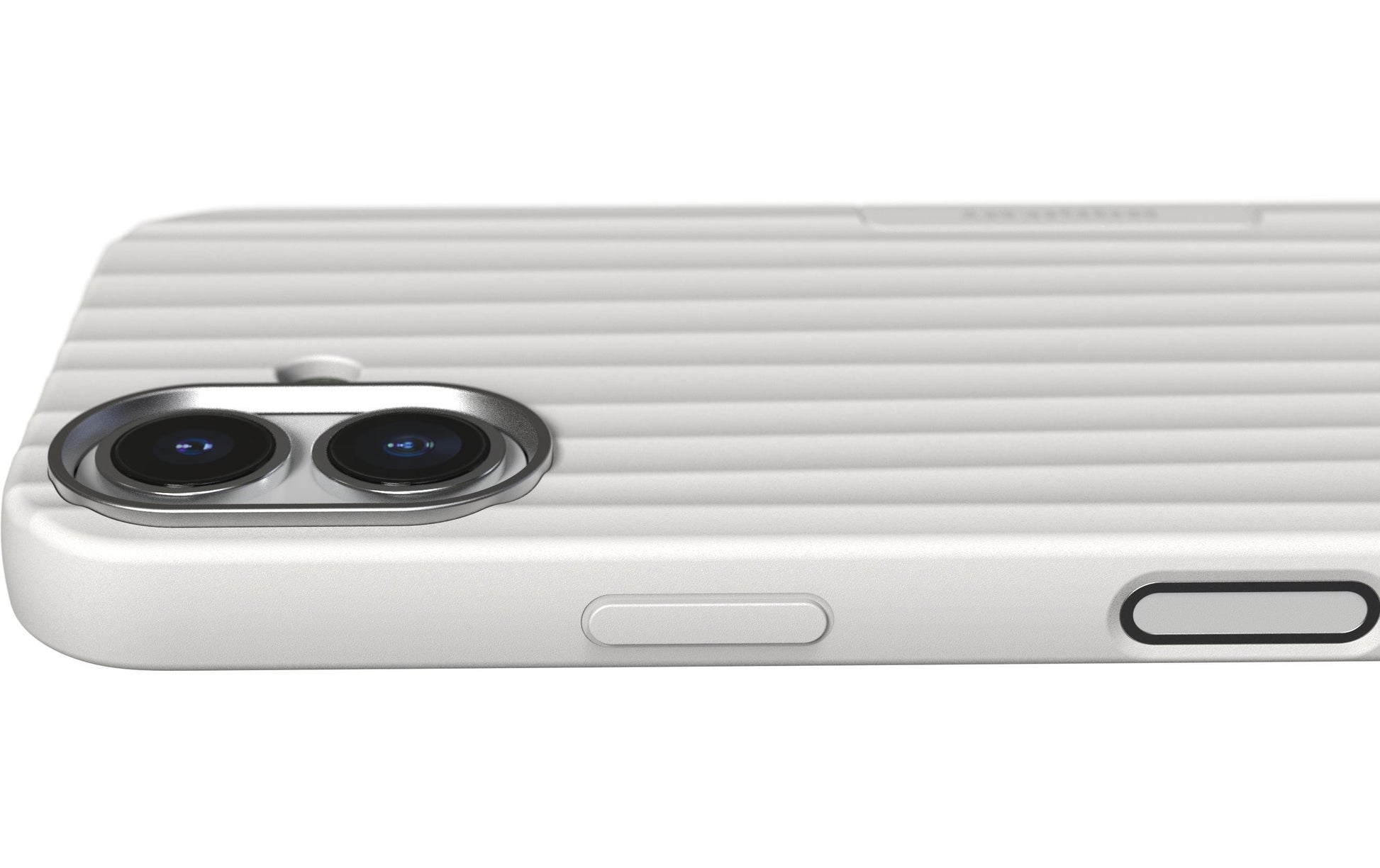 Nudient – Backcover – für Apple iPhone 17 – weiss – MagSafe-kompatibel