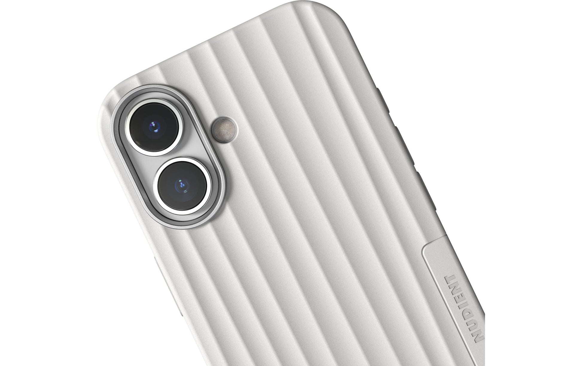 Nudient – Backcover – für Apple iPhone 17 – weiss – MagSafe-kompatibel