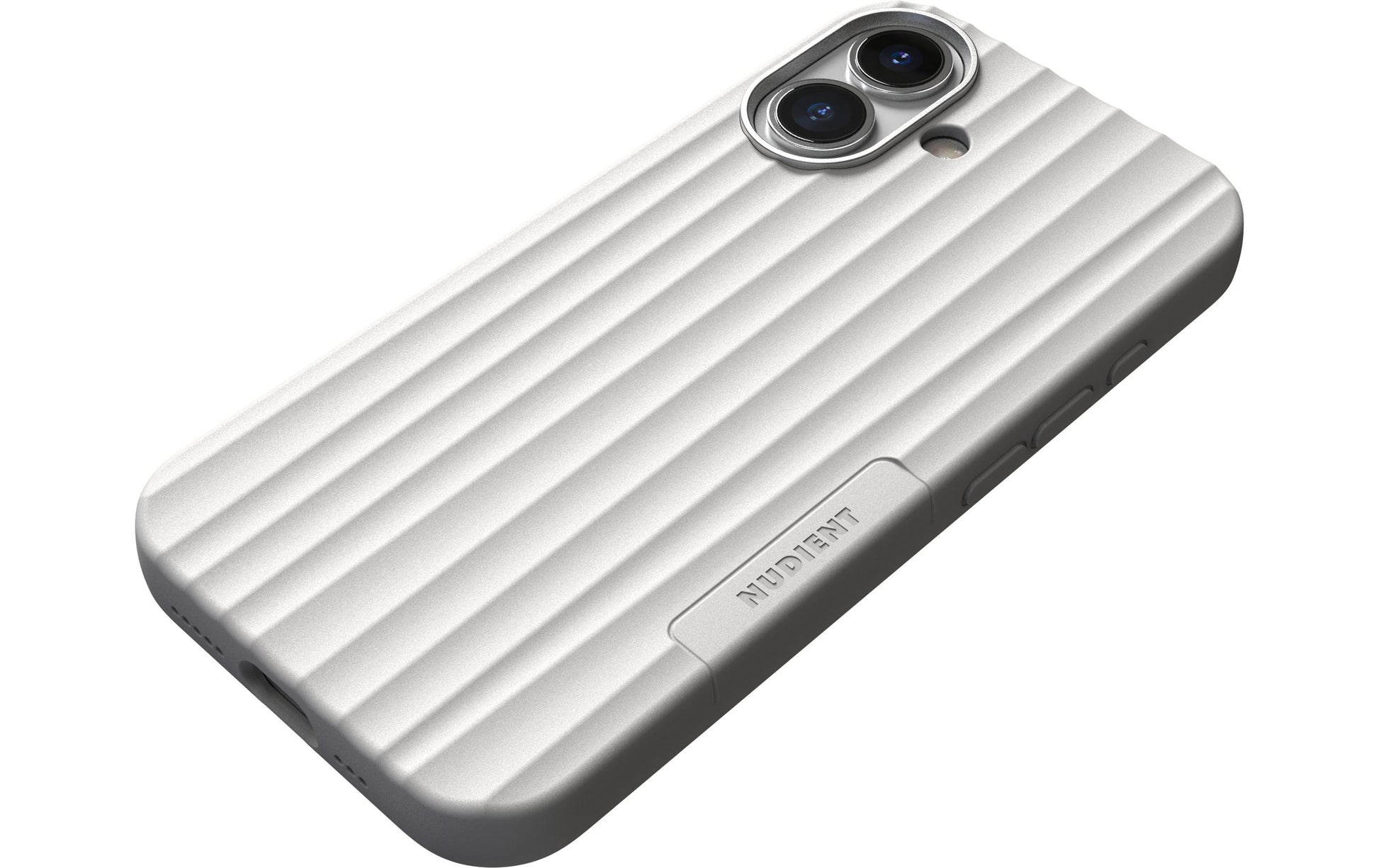 Nudient – Backcover – für Apple iPhone 17 – weiss – MagSafe-kompatibel