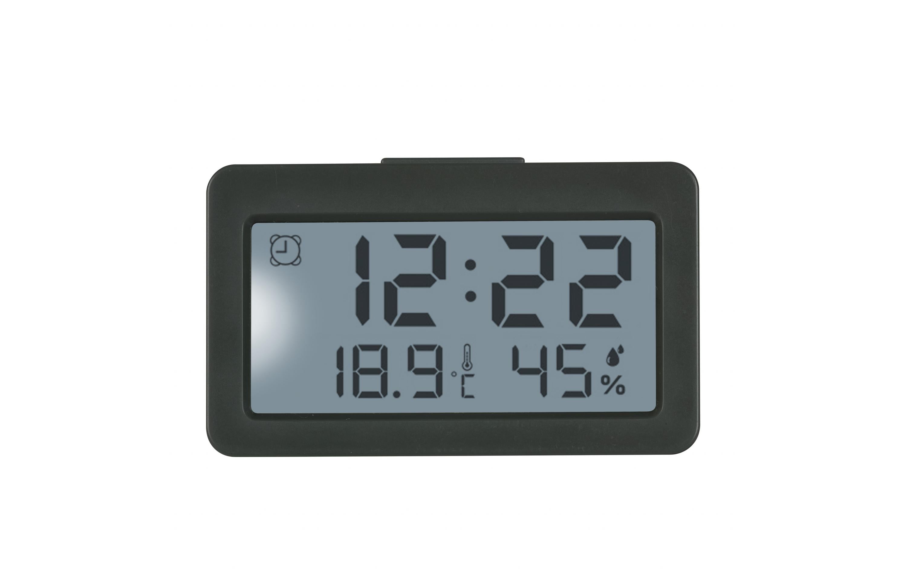 TFA-Dostmann TFA Dostmann Digitalwecker – Thermometer/Hygrometer, 2,4 × 4 × 6,8 cm, schwarz