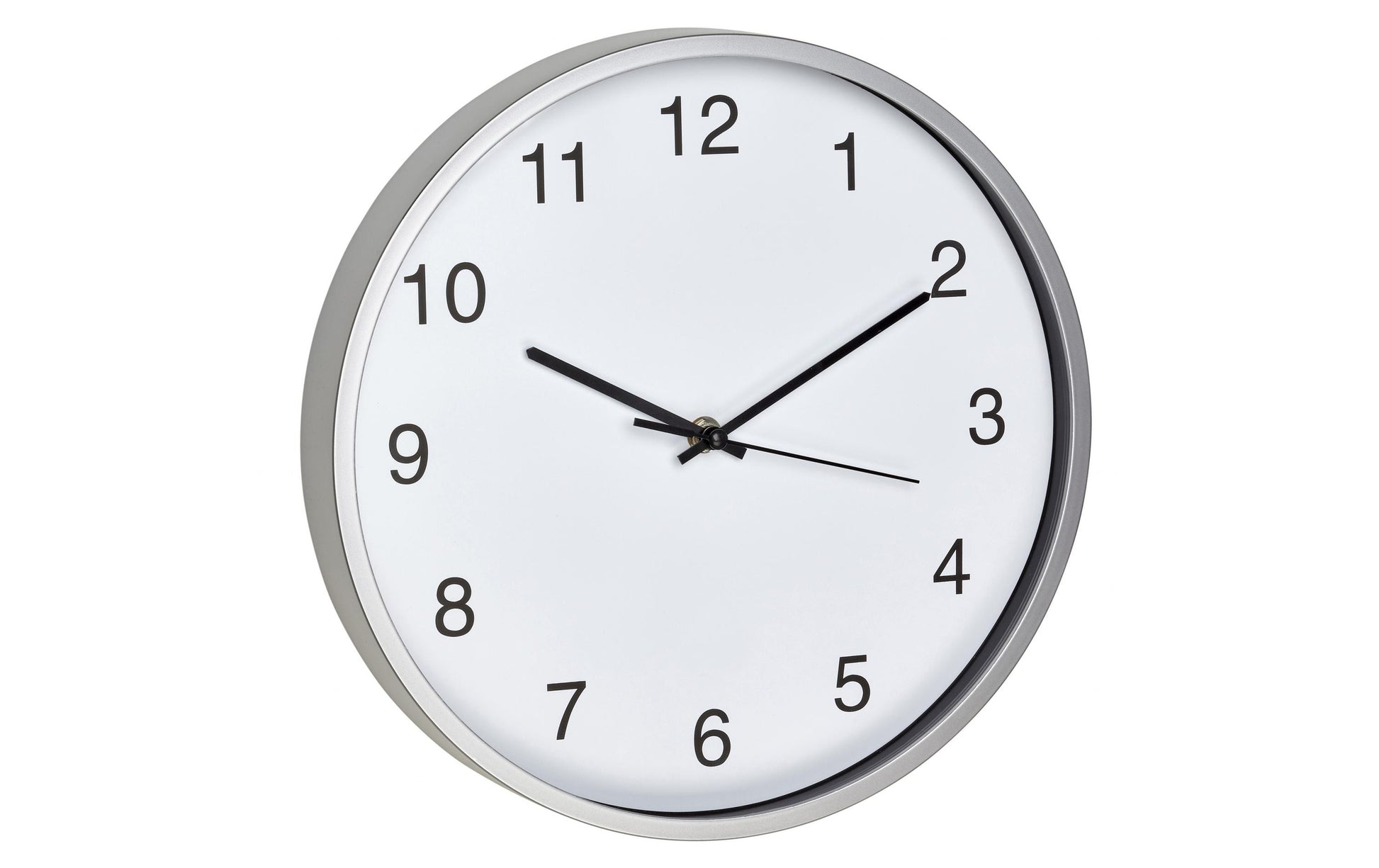 TFA-Dostmann TFA Dostmann Wanduhr – Funk, analog, Ø 30,2 cm, Silber, Kunststoff