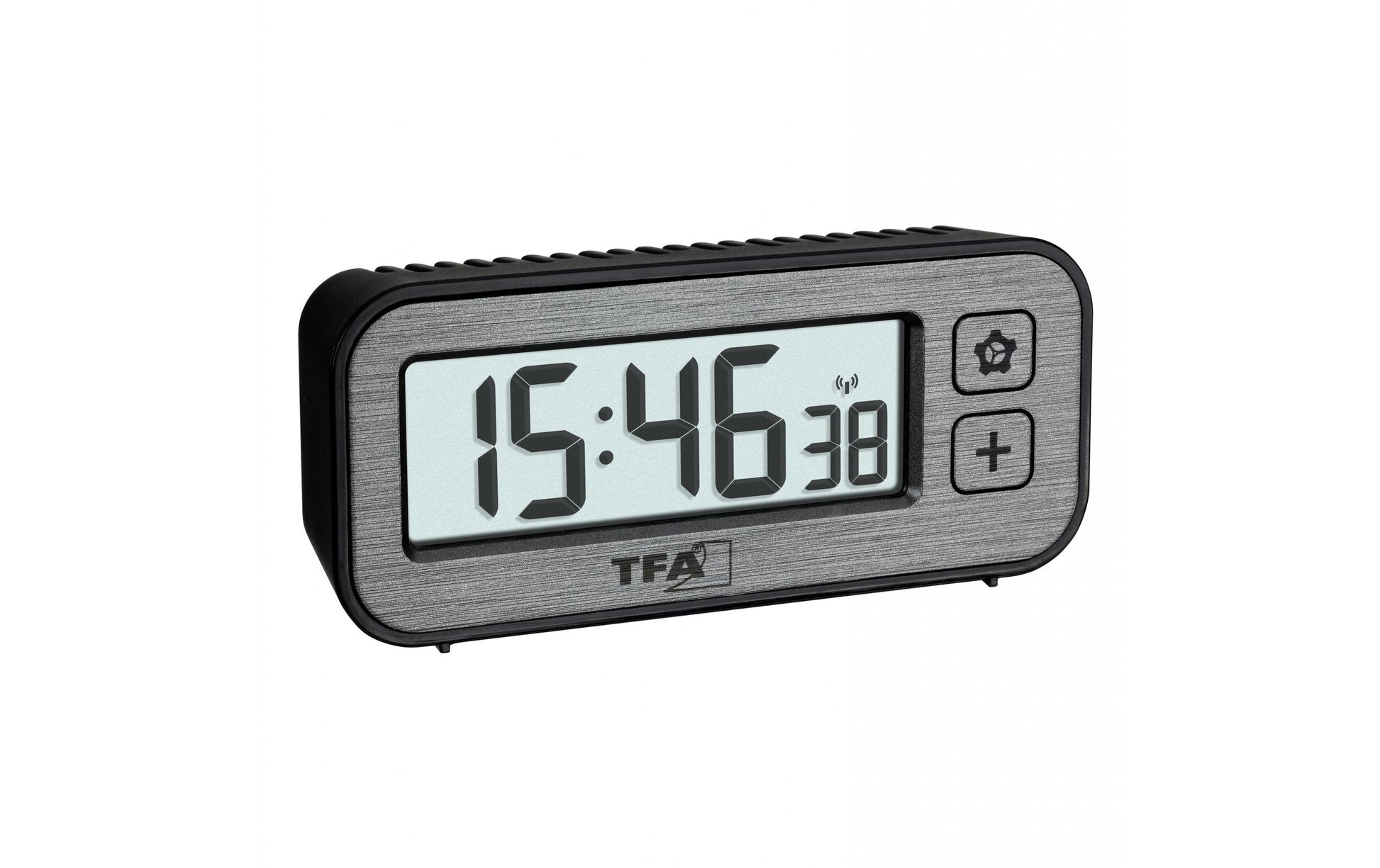 TFA-Dostmann TFA Dostmann Digitalwecker – Funk, 2,5 × 3,8 × 8,4 cm, grau