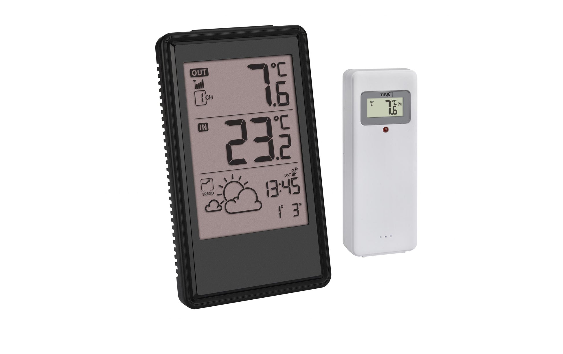 TFA-Dostmann 35.1170.01 – Wetterstation, Funk, innen/außen, inkl. Aussensensor