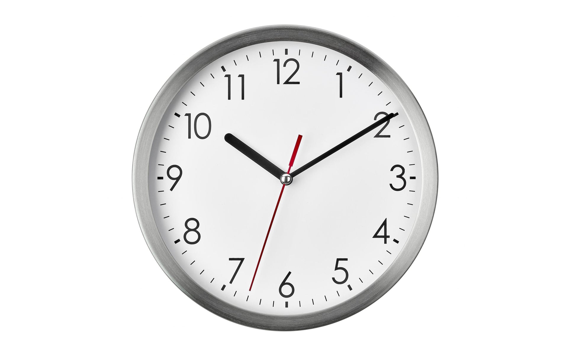 TFA-Dostmann TFA Dostmann Wanduhr – Analog, lautlos, Ø 22,6 cm, Silber, Edelstahl