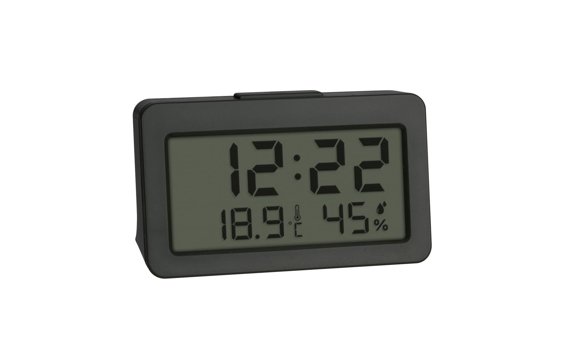 TFA-Dostmann TFA Dostmann Digitalwecker – Thermometer/Hygrometer, 2,4 × 4 × 6,8 cm, schwarz