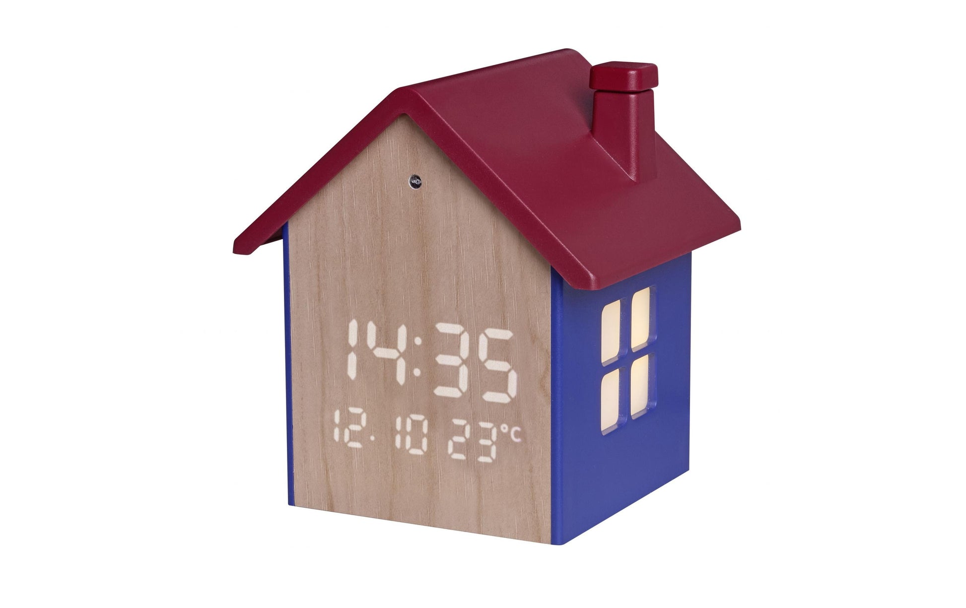 TFA-Dostmann TFA Dostmann Digitalwecker – Schlummerfunktion, Thermometer, Nachtlicht, Qi-Ladegerät, 7,7 × 9,6 × 8,9 cm, Mehrfarbig