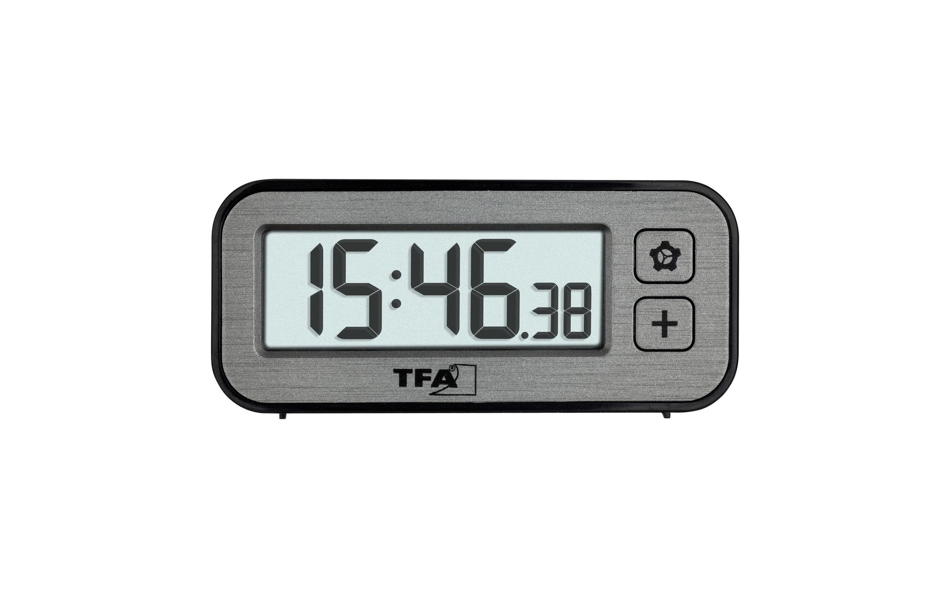 TFA-Dostmann TFA Dostmann Digitalwecker – Hygrometer, 2,5 × 3,8 × 8,4 cm, grau