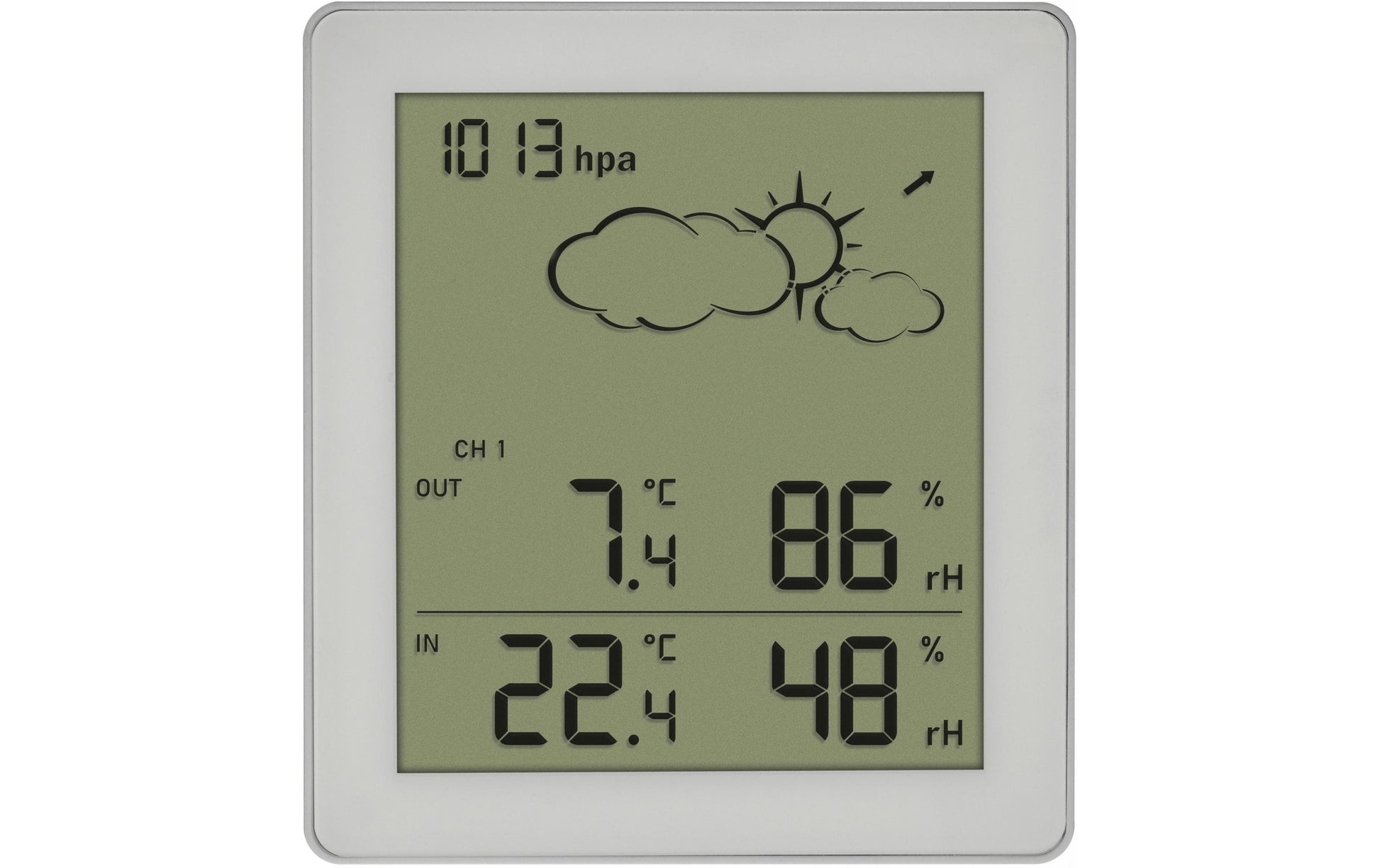 TFA-Dostmann TFA Dostmann – Wetterstation, Funk, Hygrometer, inkl. Aussensensor – Weiss