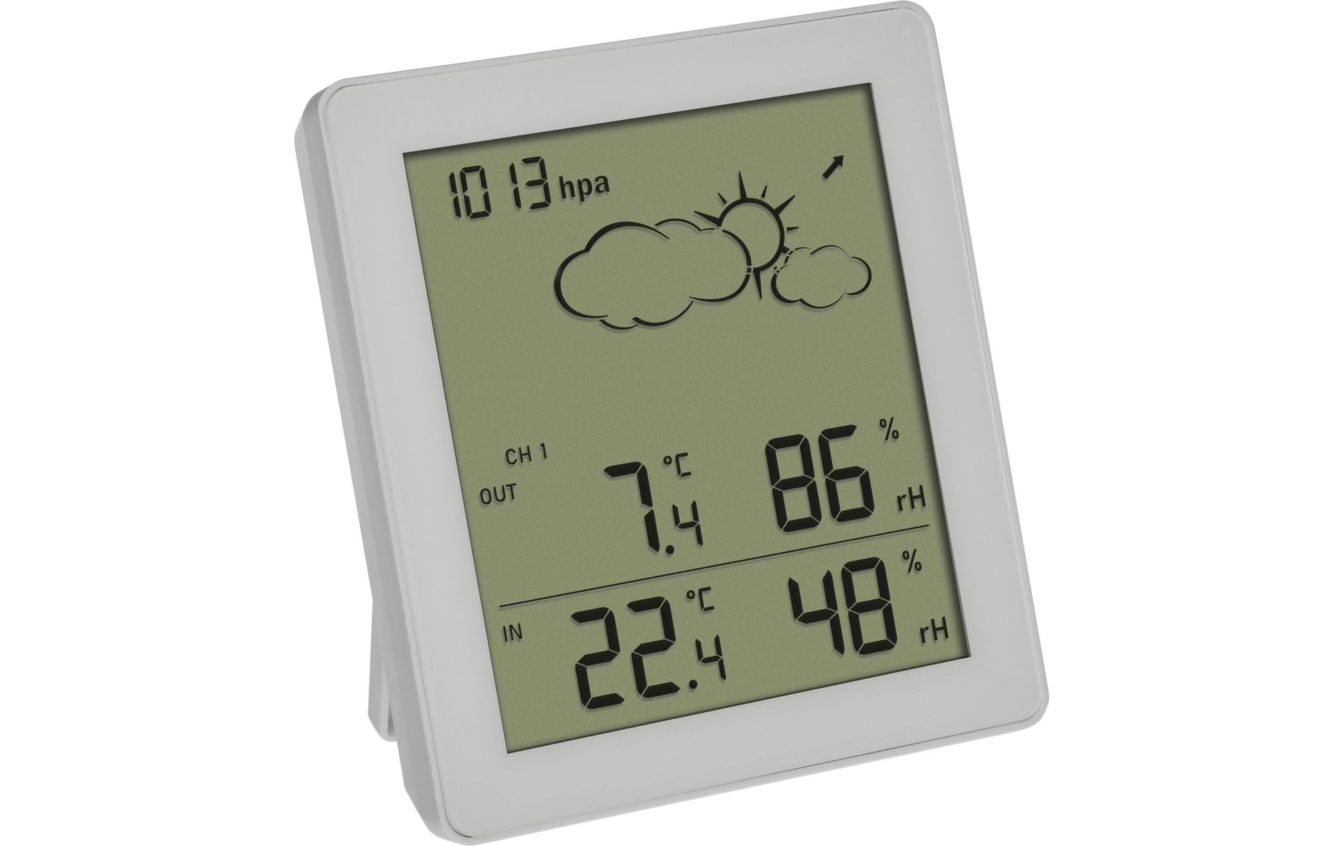 TFA-Dostmann TFA Dostmann – Wetterstation, Funk, Hygrometer, inkl. Aussensensor – Weiss