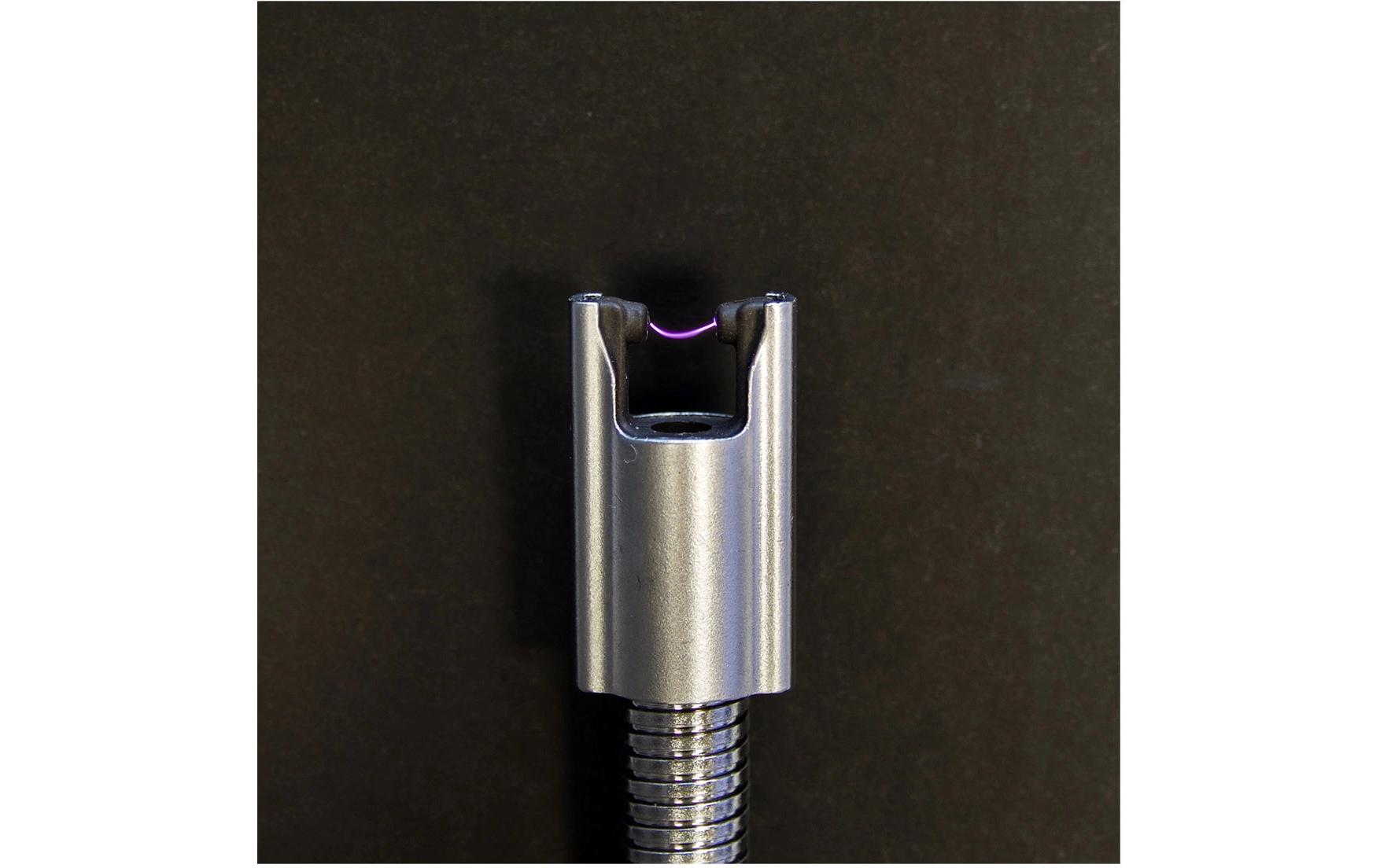 TFA-Dostmann Feueranzünder, 2,6 × 21,9 × 1,8 cm, Metall/Kunststoff, Schwarz, Flexibler Hals, mit Akku