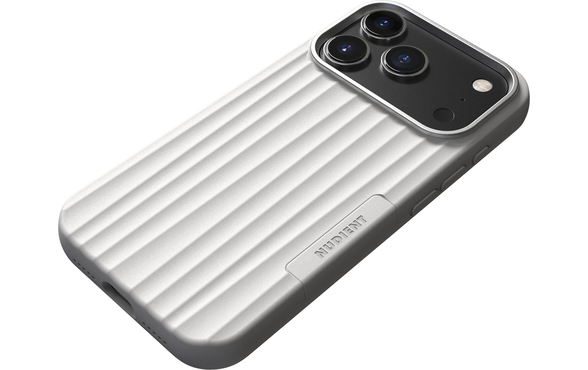 Nudient – Backcover – für Apple iPhone 17 Pro – weiss – MagSafe-kompatibel