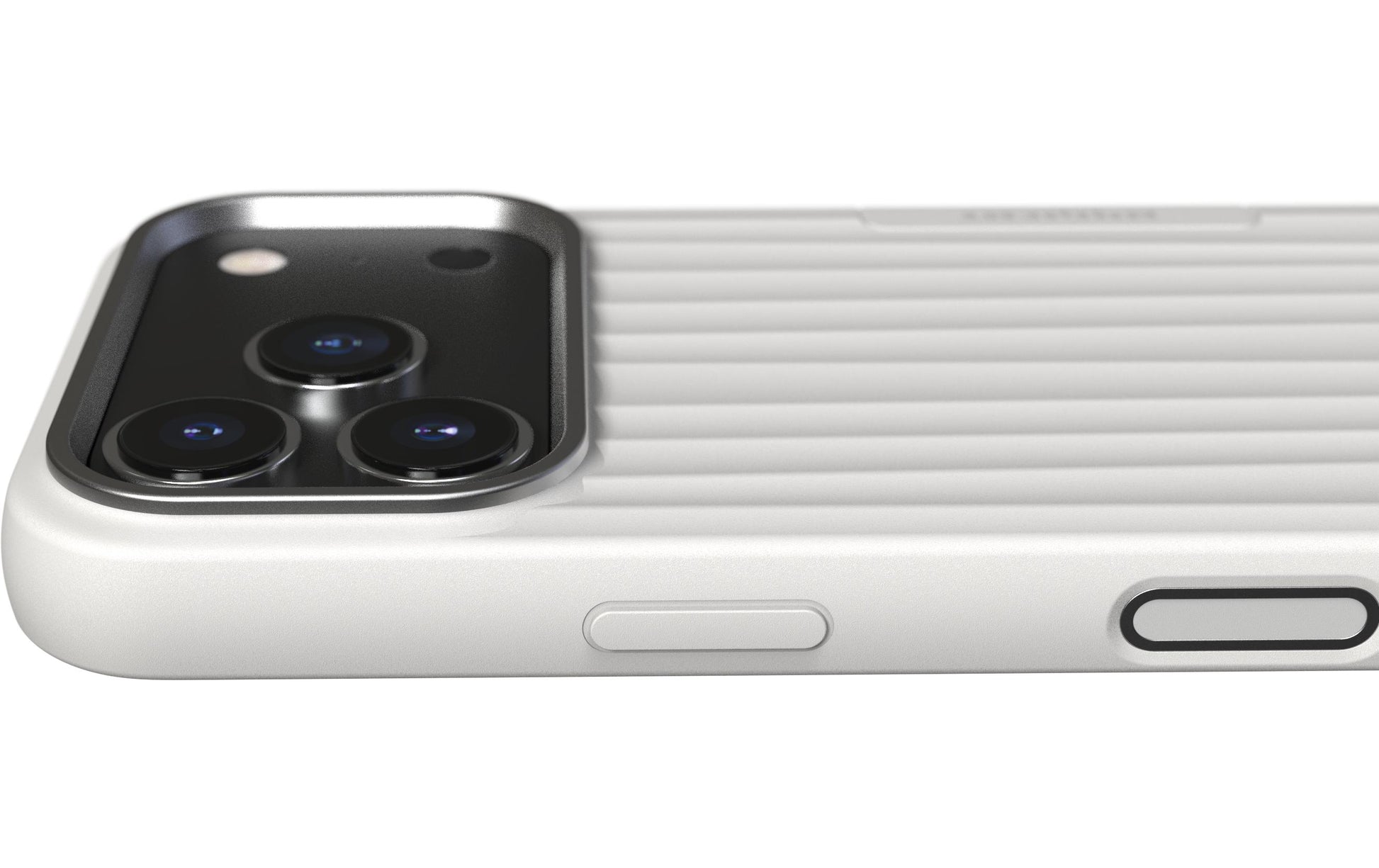 Nudient – Backcover – für Apple iPhone 17 Pro – weiss – MagSafe-kompatibel