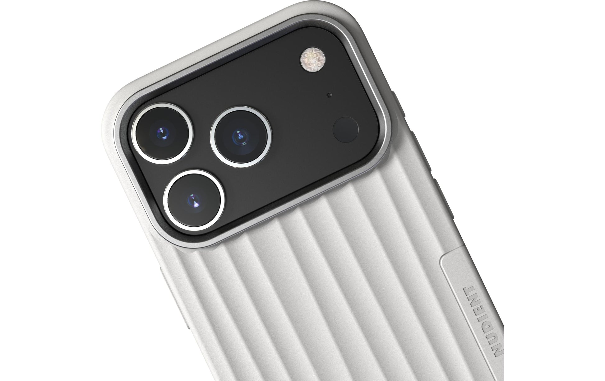 Nudient – Backcover – für Apple iPhone 17 Pro – weiss – MagSafe-kompatibel
