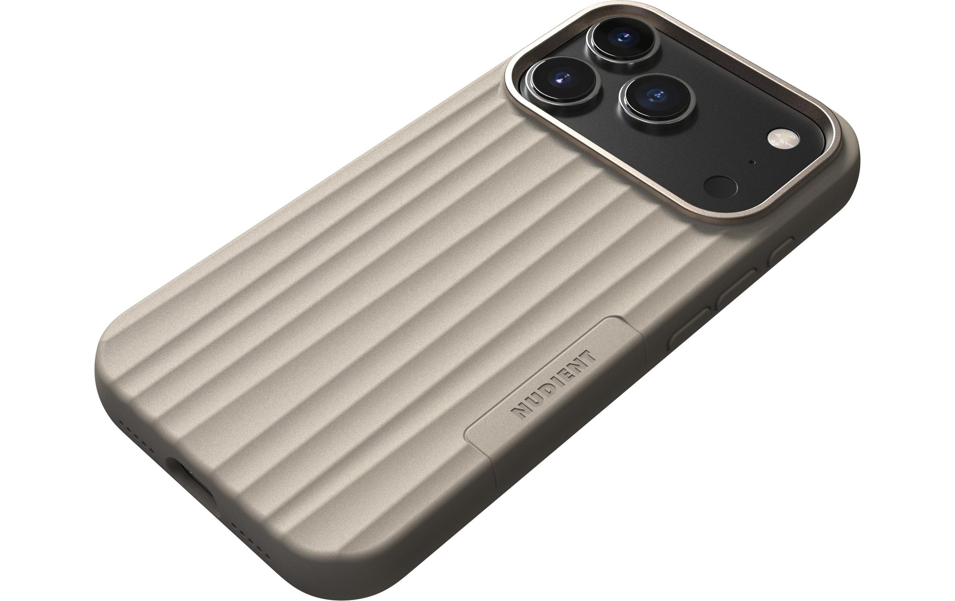 Nudient – Backcover – für Apple iPhone 17 Pro – beige – MagSafe-kompatibel