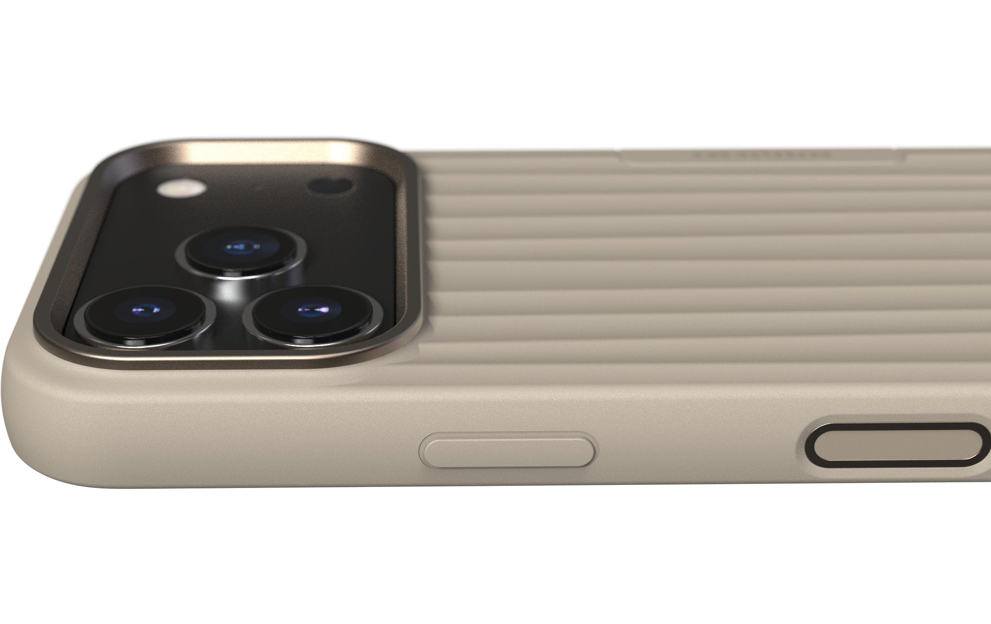 Nudient – Backcover – für Apple iPhone 17 Pro – beige – MagSafe-kompatibel