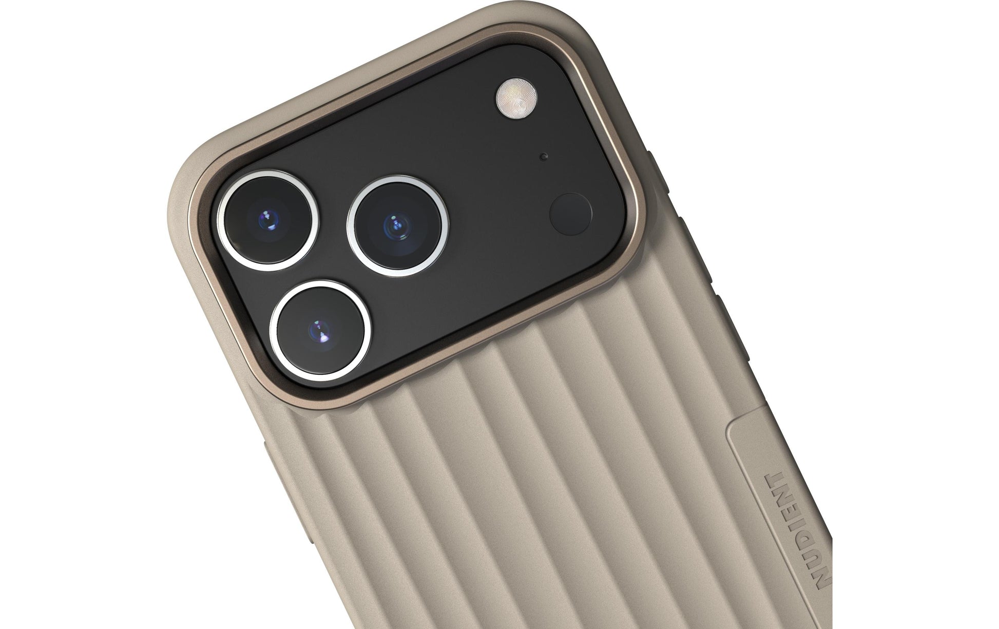 Nudient – Backcover – für Apple iPhone 17 Pro – beige – MagSafe-kompatibel
