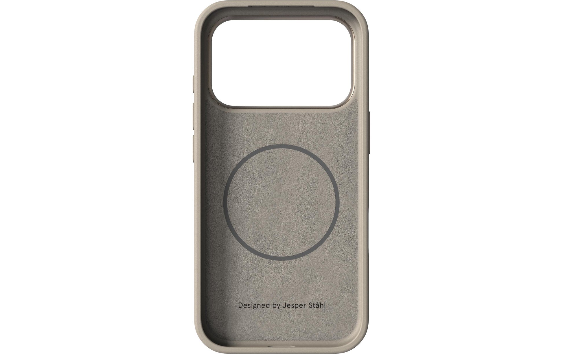 Nudient – Backcover – für Apple iPhone 17 Pro – beige – MagSafe-kompatibel