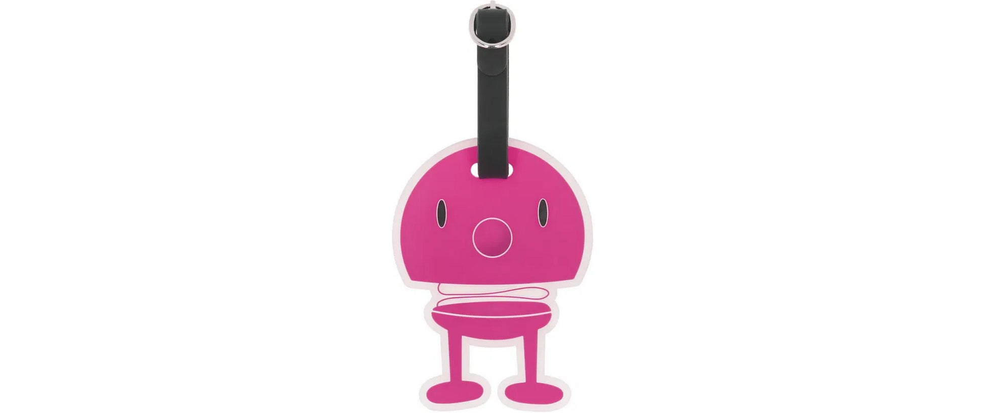 Hoptimist Gepäckanhänger – 80 × 105 mm – Pink – Silikon – 1 Stk.