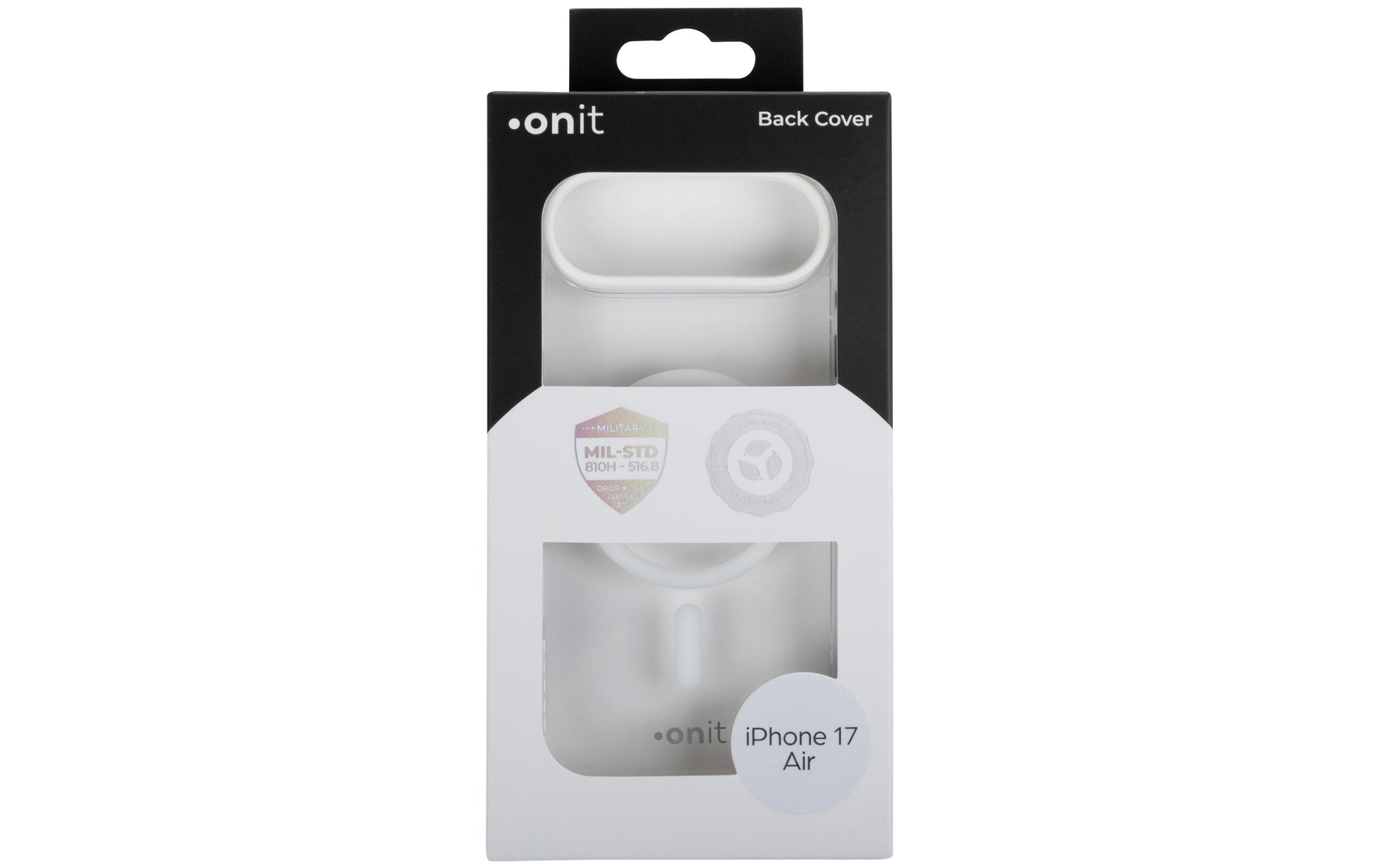Onit Mill.Std. Backcover – für Apple iPhone 17 Air, MagSafe, TPU, Weiss, bis 3 m Sturzsicher, UV-Schutz