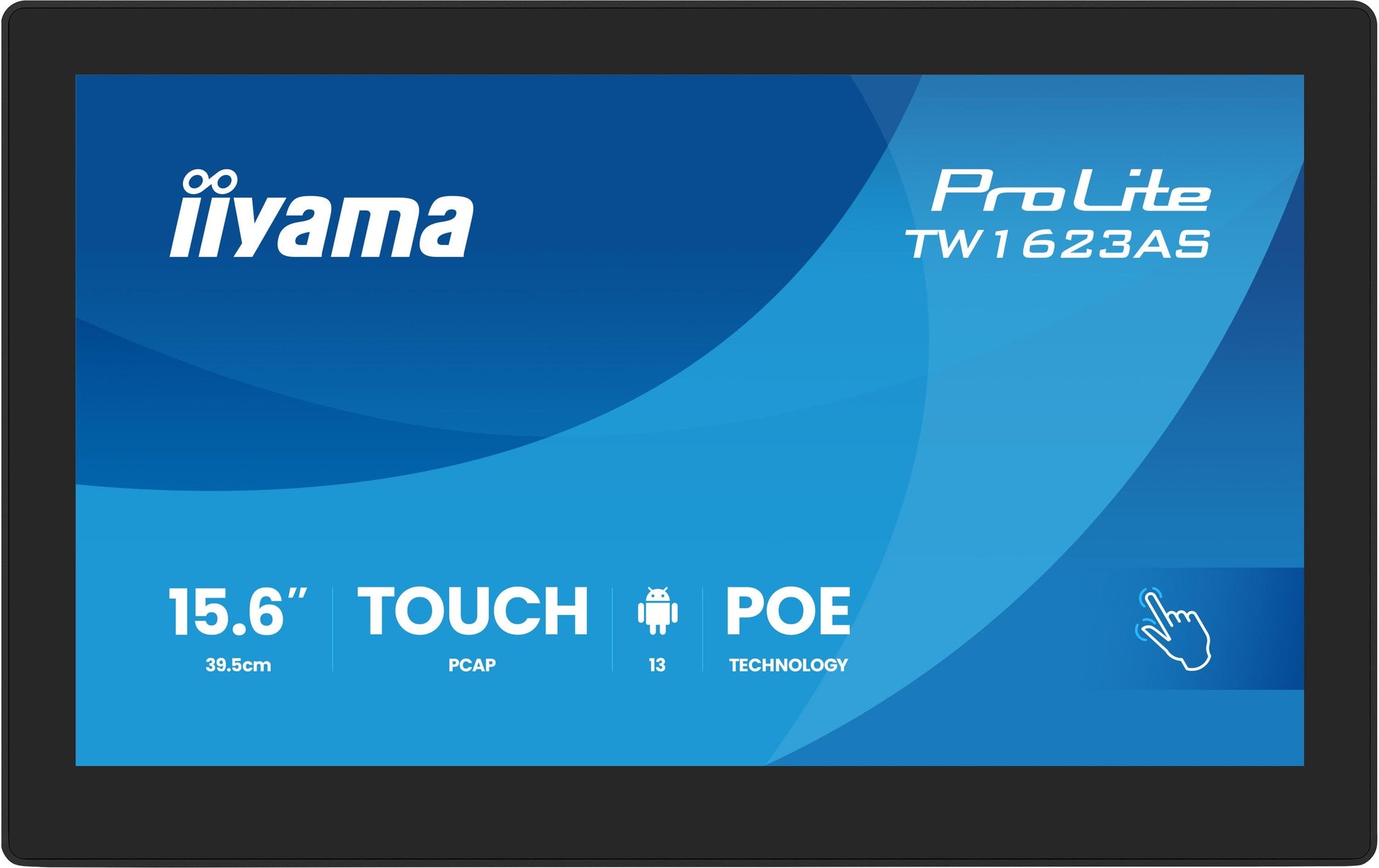 iiyama ProLite TW1623AS-B3P – 15,6", Full HD, 450 cd/m², IPS