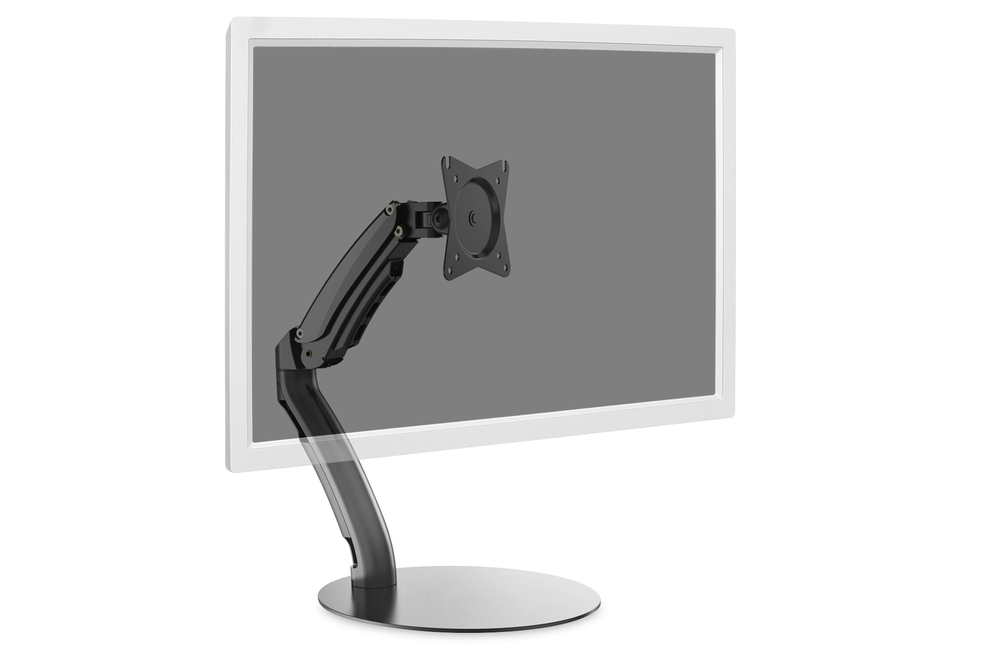 Digitus Monitorhalterung, Standfuss – bis 27", VESA 75 × 75/100 × 100 mm, 6 kg, schwarz