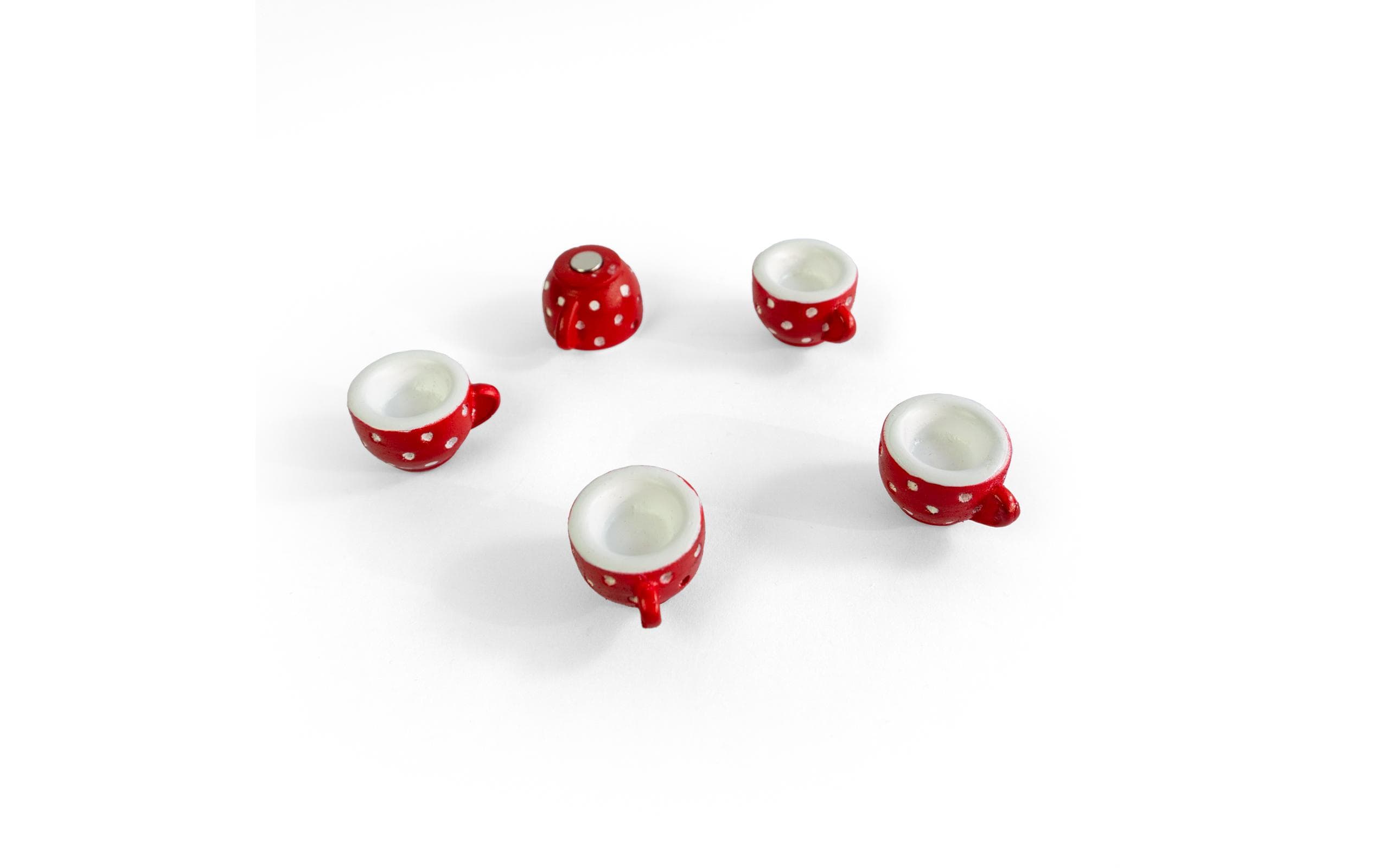 Trendform Magnete CUP – Haftmagnet, Weiss/Rot