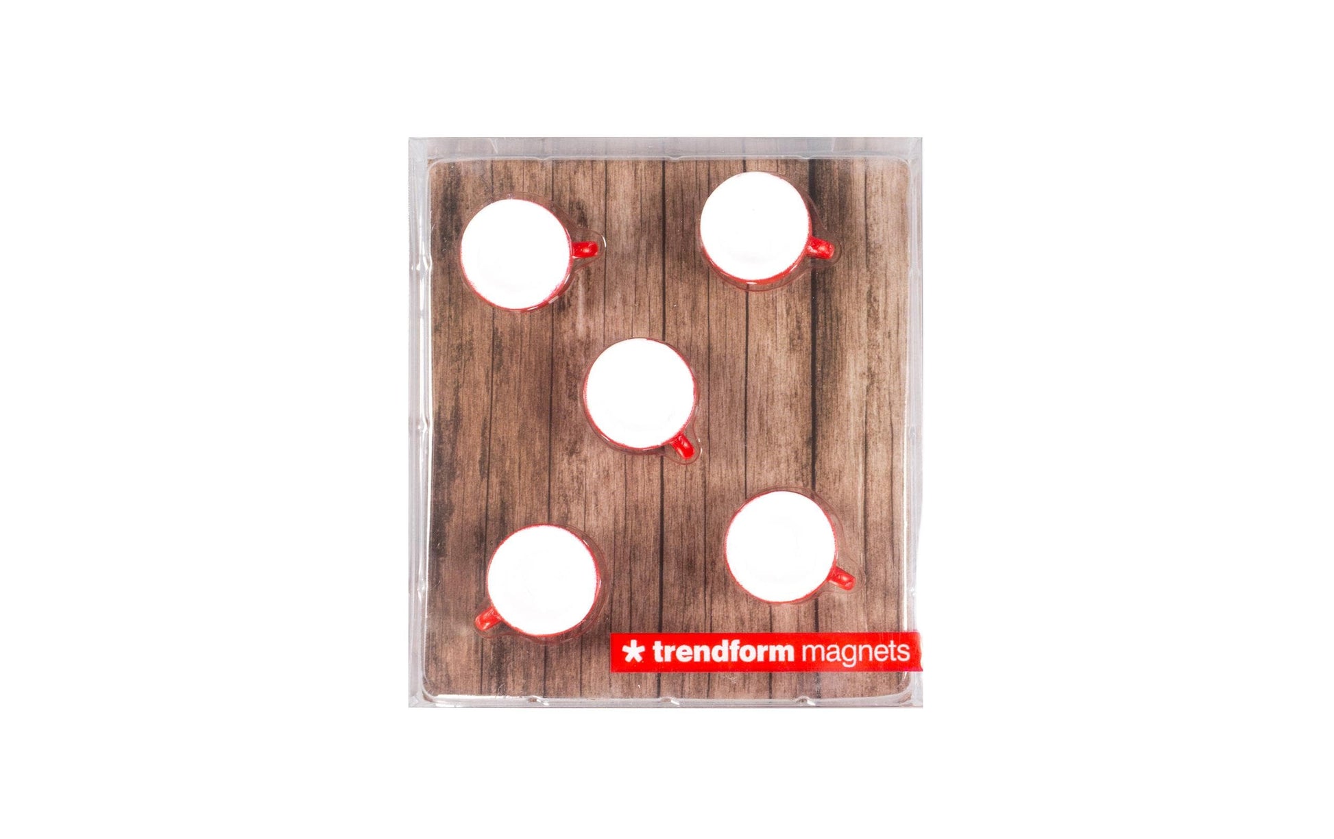 Trendform Magnete CUP – Haftmagnet, Weiss/Rot