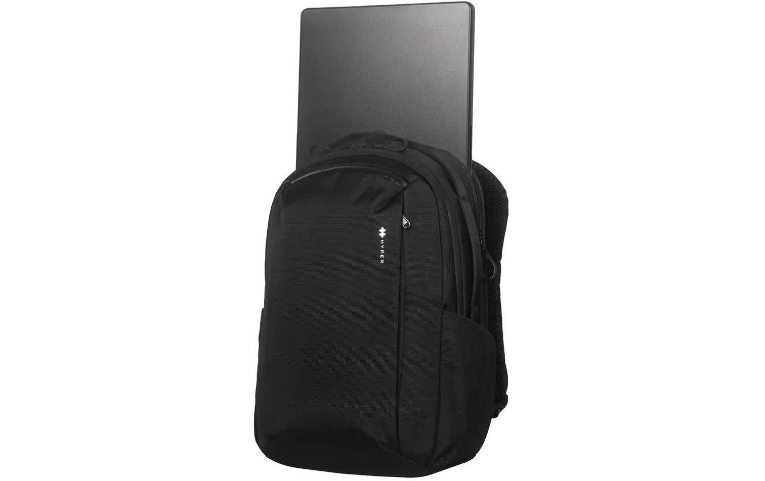 Hyper Notebook-Rucksack HyperPack – 21 l, auf Trolley aufsteckbar, Polyester – schwarz, 430 × 160 × 160 mm