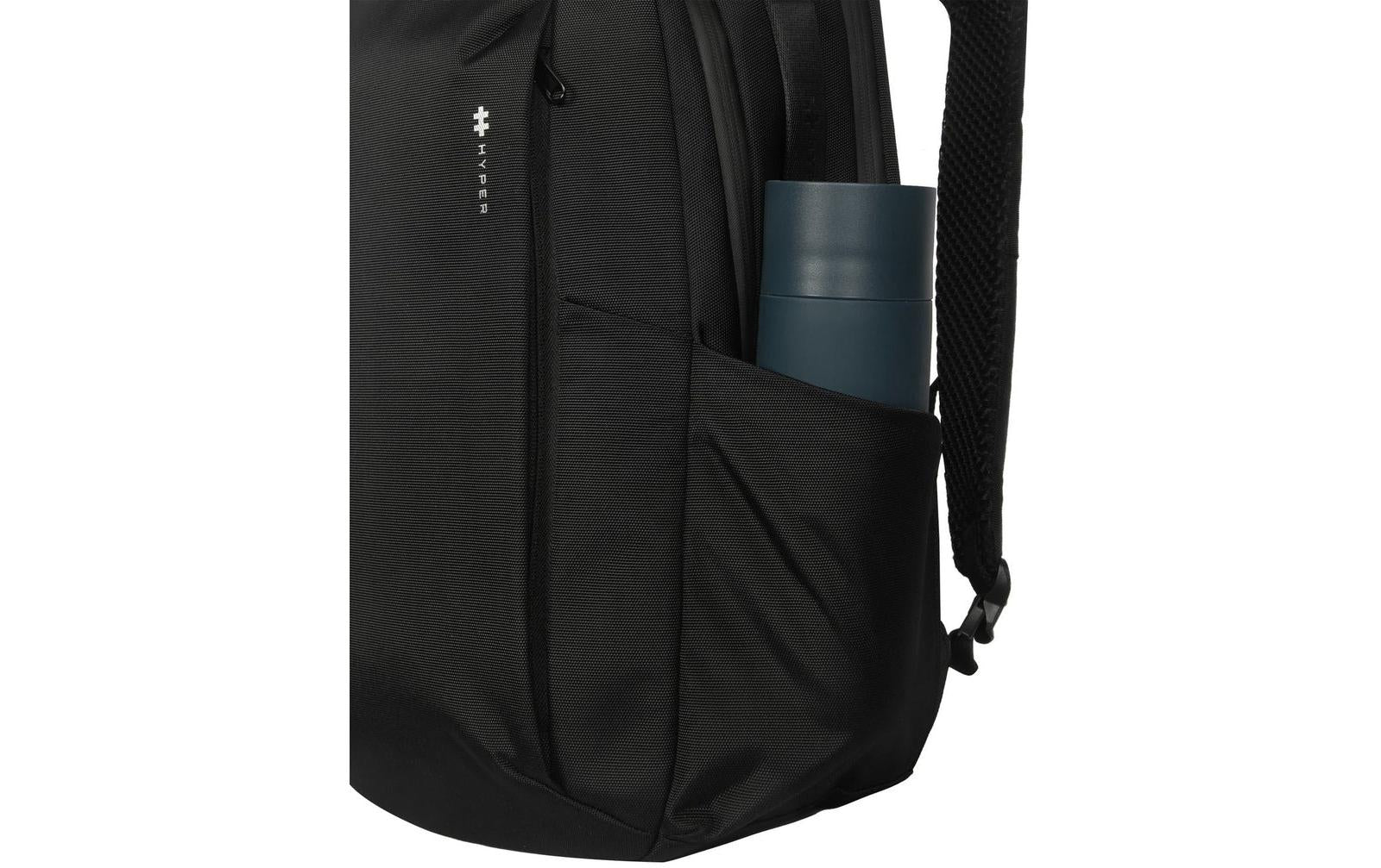 Hyper Notebook-Rucksack HyperPack – 21 l, auf Trolley aufsteckbar, Polyester – schwarz, 430 × 160 × 160 mm
